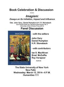 Flyer 1 March 12 2014.New Paltz Imagism Forum
