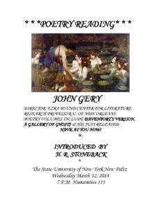 Flyer 2 March 12 2014. After New Paltz